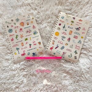 Lilly Pulitzer stickers & clear waterproof pouch